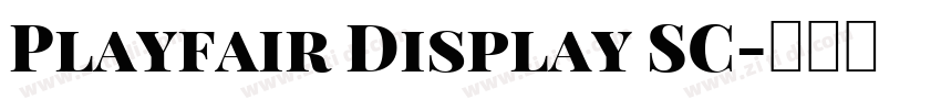 Playfair Display SC字体转换